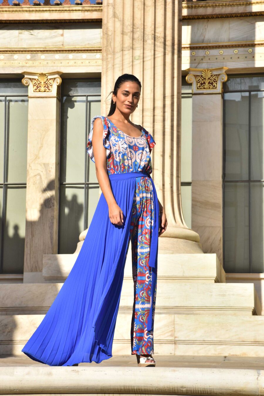 Minoa jumpsuit with plated shirt