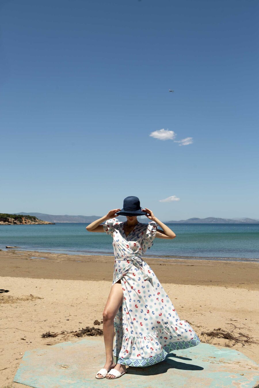 Prince lilies wrap dress