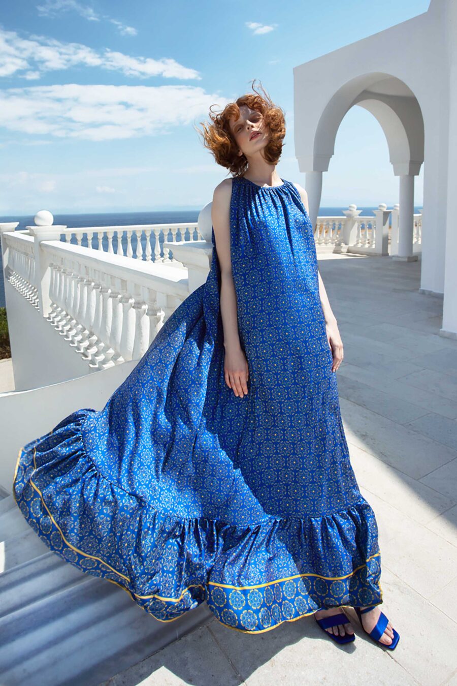 Helios Blue Star dress long - Image 2